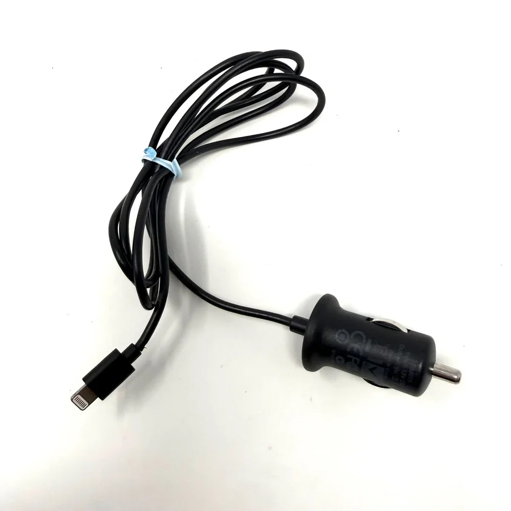 Belkin Car Charger with Built-in Lightning Cable 2.1A 10W Black F8J075 iPhone